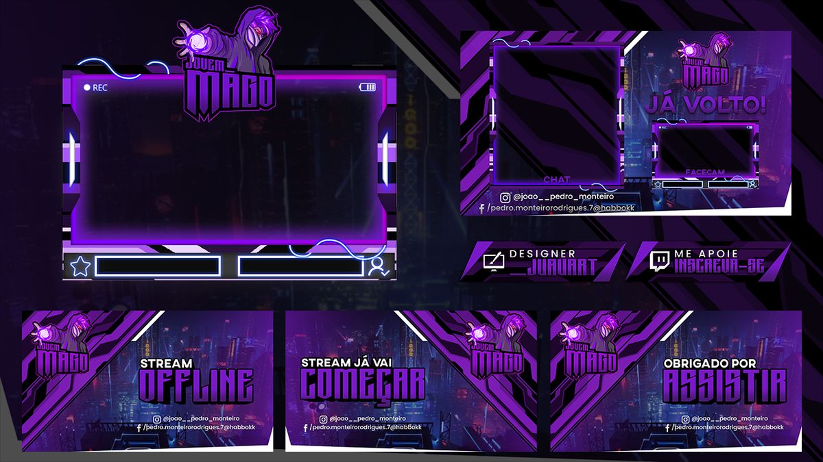 Twitch Overlay Panels And Intro Outro Brb