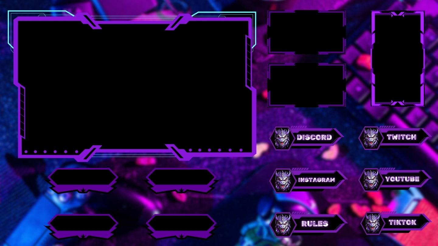 Twitch Overlay Panels And Intro Outro Brb